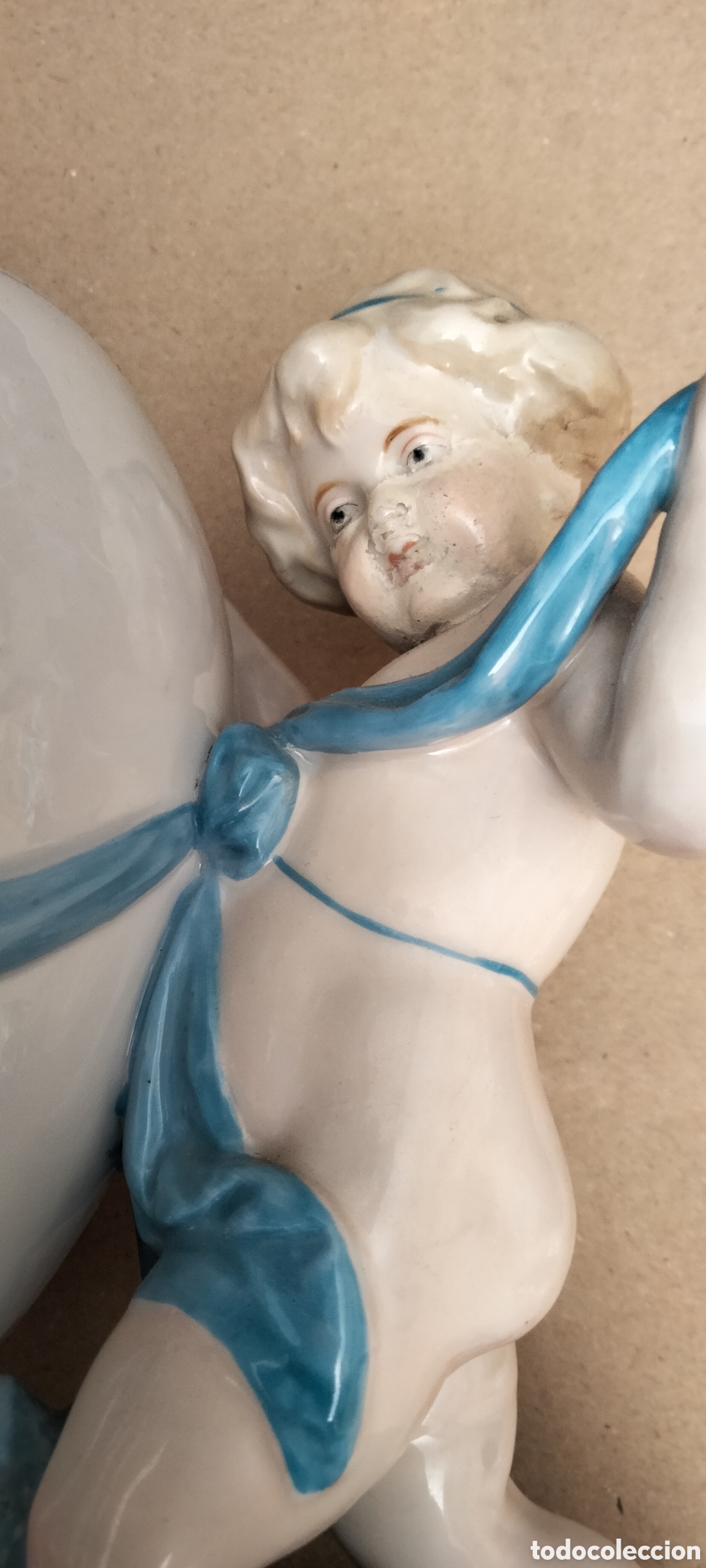 Antig&uuml;edades: FLORERO PORCELANA - Foto 7