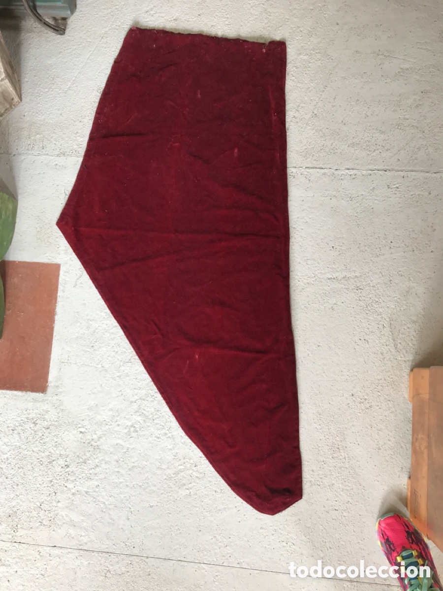 Antiques: Terciopelo antiguo. Rojo/granate. S.XVIII. Tela terciopelo antiguo.