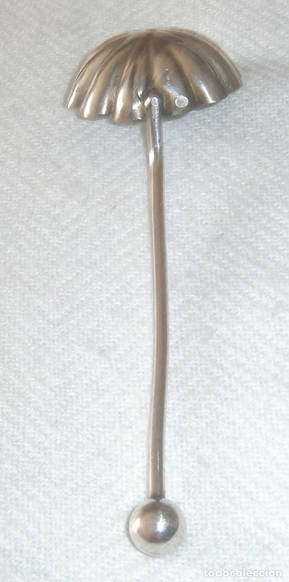Antig&uuml;edades: cucharon antiguo en forma de concha de plata - Foto 2