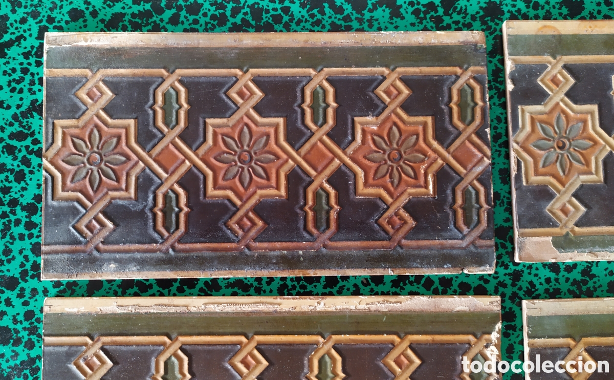Antig&uuml;edades: AZULEJ0S DE CARTON PIEDRA - Foto 2