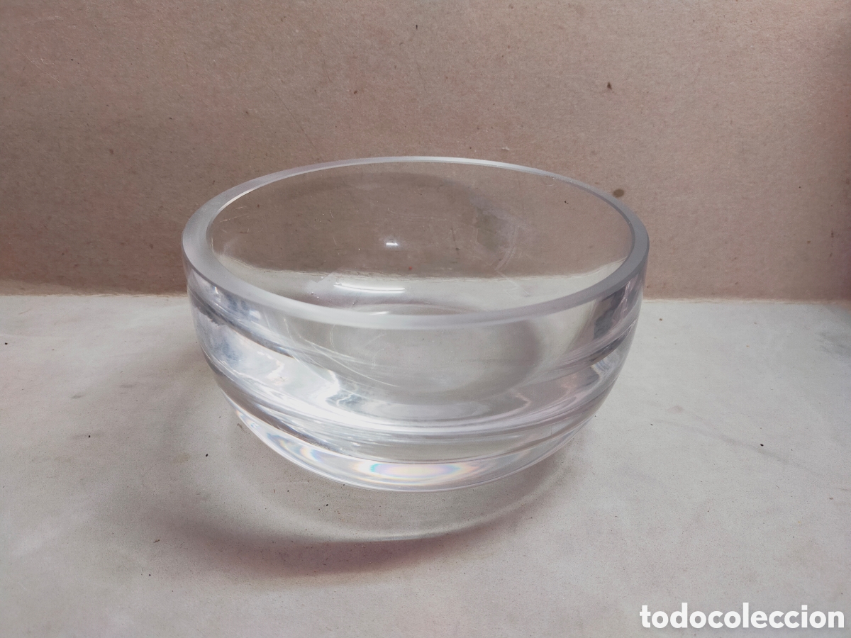 Antig&uuml;edades: CUENCO, FRUTERO O RECIPIENTE DE CRISTAL. DISE&Ntilde;O SENCILLO Y ELEGANTE. 16,8 CM DE DI&Aacute;METRO
