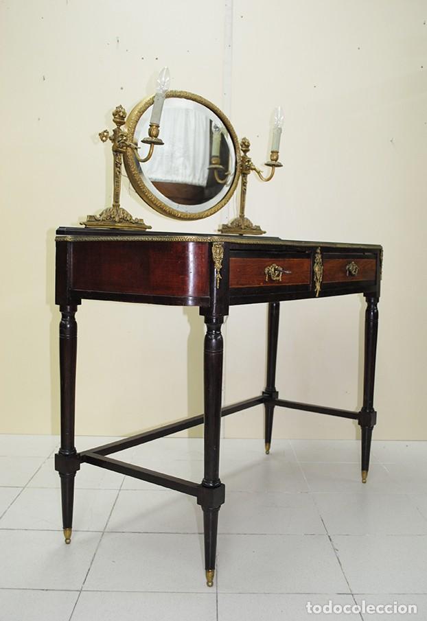 Antig&uuml;edades: ANTIGUO TOCADOR CON ESPEJO ESTILO IMPERIO - Foto 10