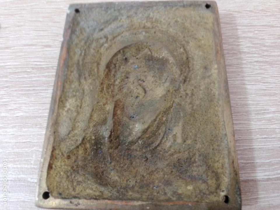 Antig&uuml;edades: Placa de puerta. Virgen - Foto 2