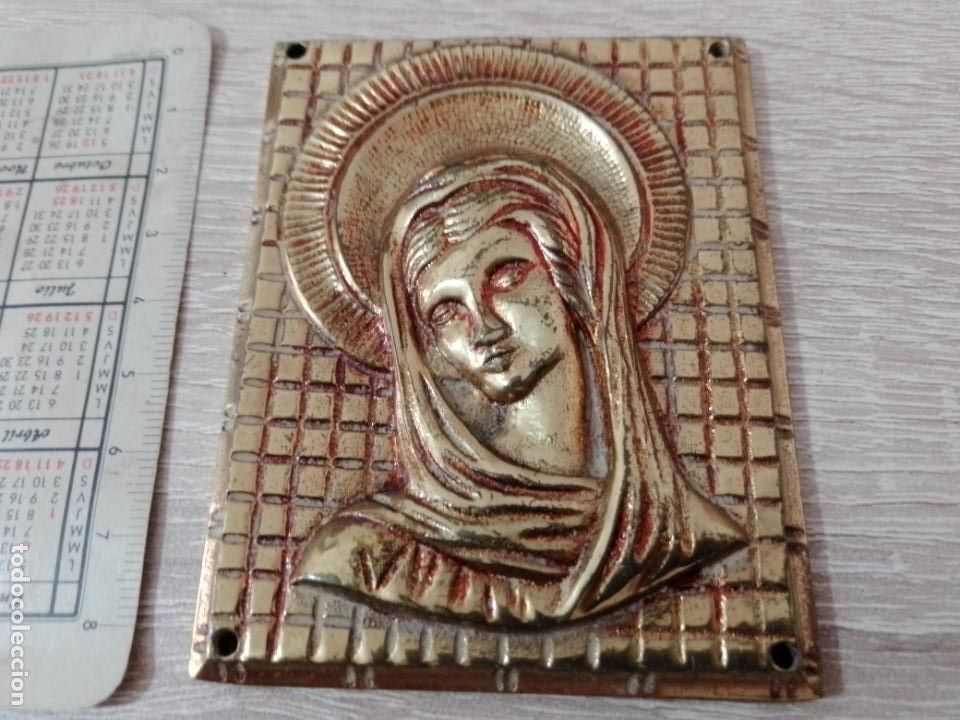 Antig&uuml;edades: Placa de puerta. Virgen - Foto 1
