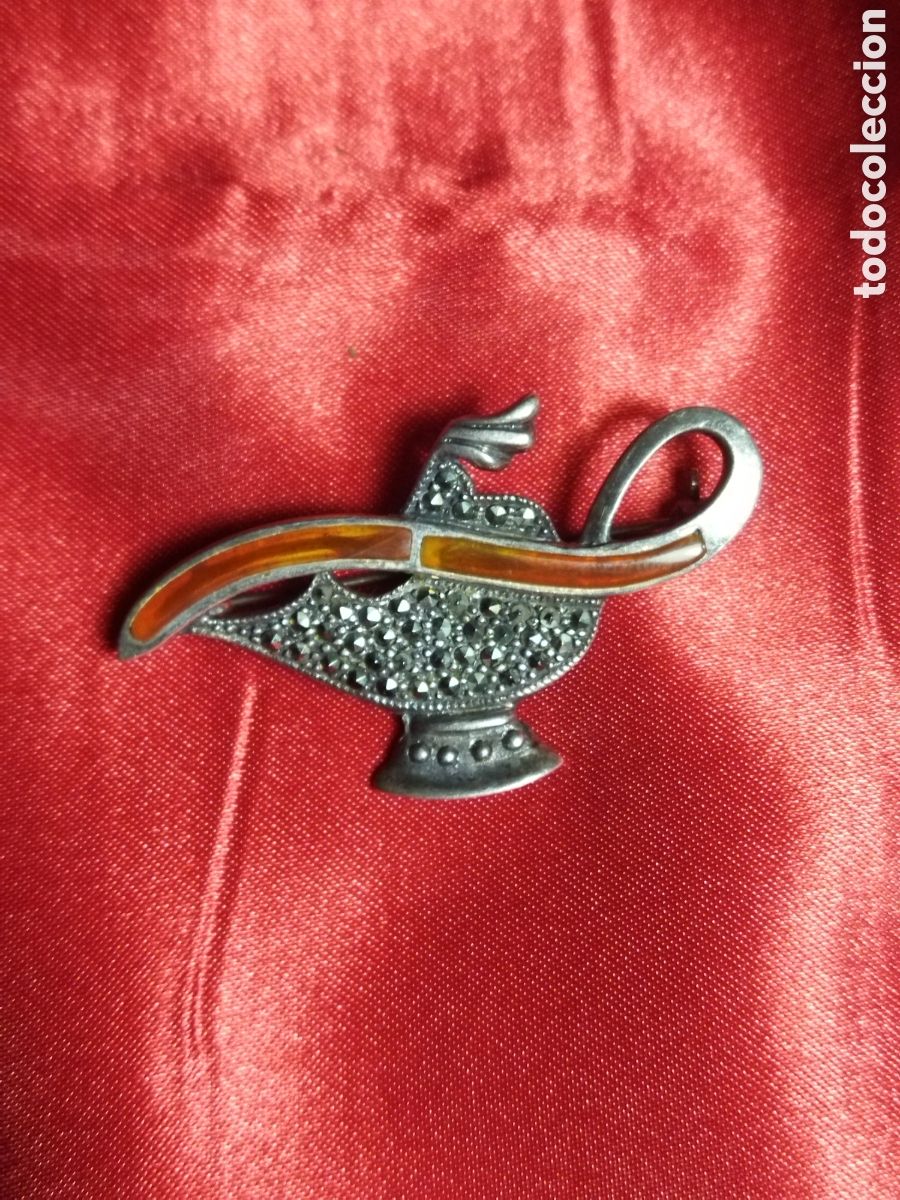 Antig&uuml;edades: broche de plata antiguo - Foto 1