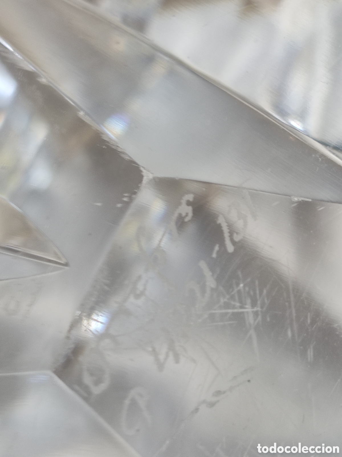 Antig&uuml;edades: ESPECTACULAR CENTRO DE CRISTAL TALLADO - Foto 6