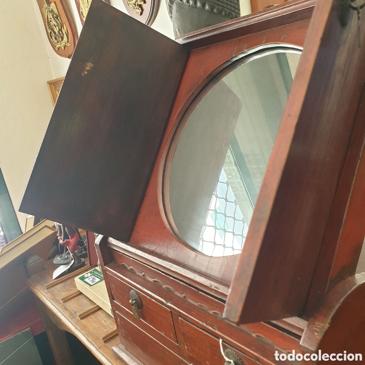 Antig&uuml;edades: Impresionante JOYERO CON ESPEJO - Foto 2