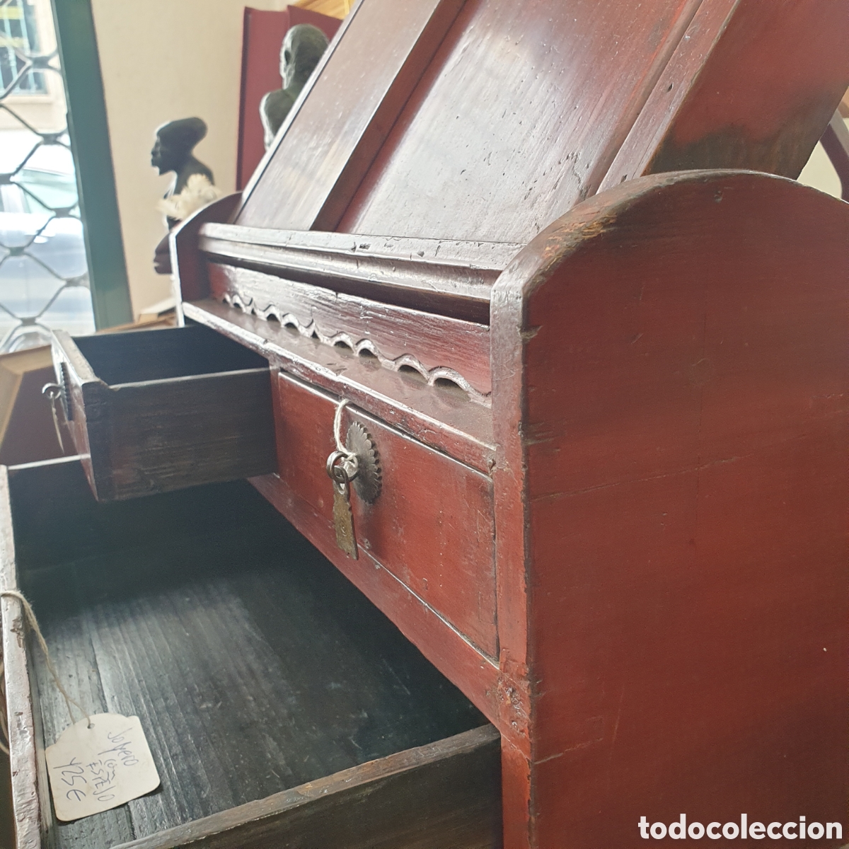 Antig&uuml;edades: Impresionante JOYERO CON ESPEJO - Foto 5