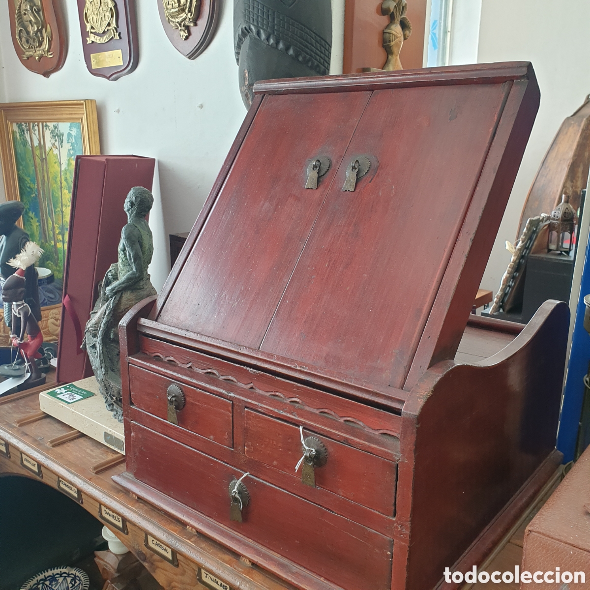 Antig&uuml;edades: Impresionante JOYERO CON ESPEJO - Foto 1