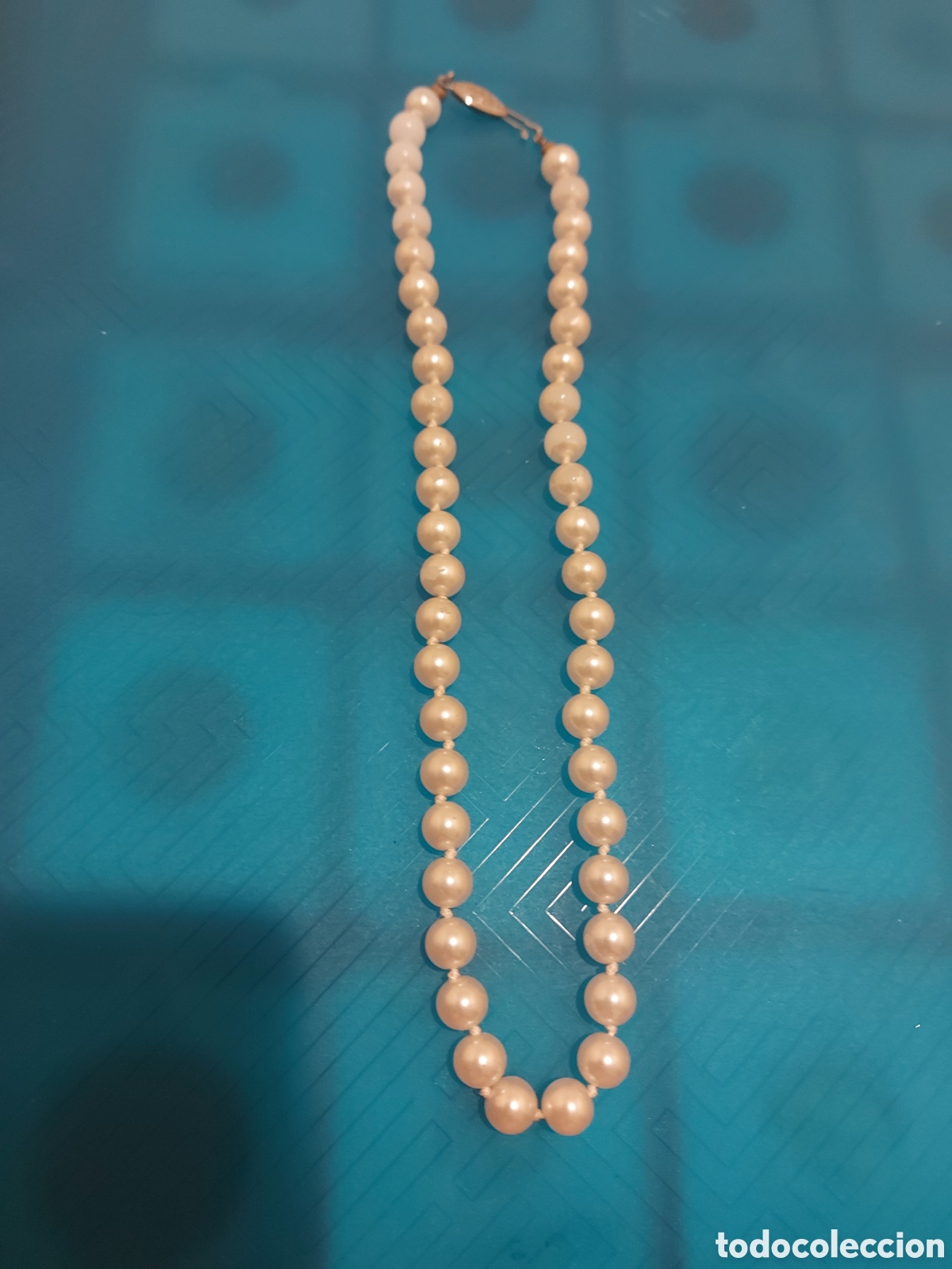 Antig&uuml;edades: collar perlas blancas - Foto 1