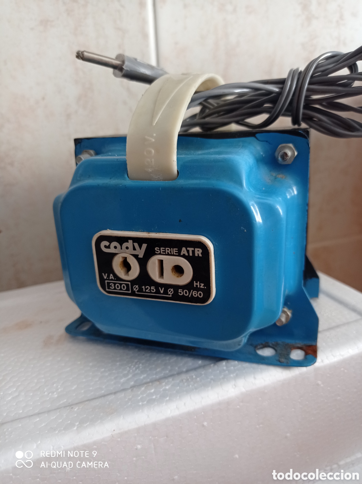 Antig&uuml;edades: TRANSFORMADOR EL&Eacute;CTRICO 250-125 V MARCA CADY.FUNCIONA - Foto 2