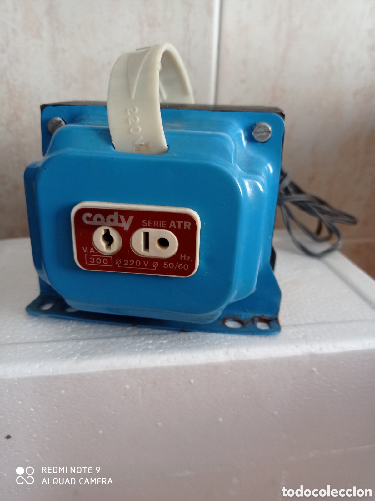 Antig&uuml;edades: TRANSFORMADOR EL&Eacute;CTRICO 250-125 V MARCA CADY.FUNCIONA - Foto 1