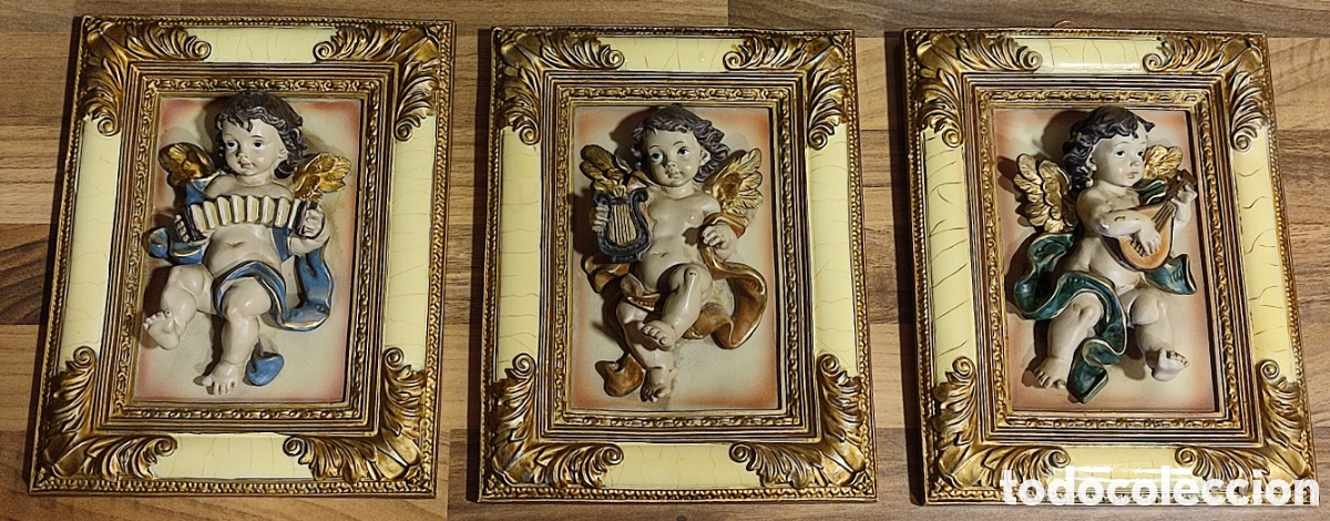 Antig&uuml;edades: Cuadros de &Aacute;ngeles en relieve - Foto 11