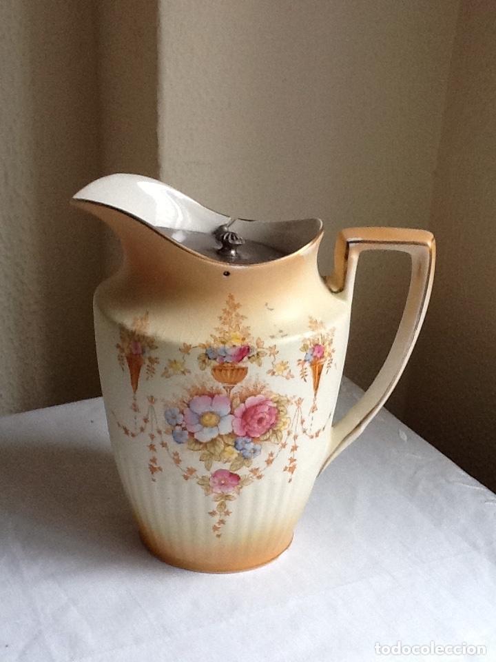 Antig&uuml;edades: ANTIGUA JARRA INGLESA - MARCA : CROWN DEVON - SPRING - 19 cm - CON TAPADERA - Foto 1