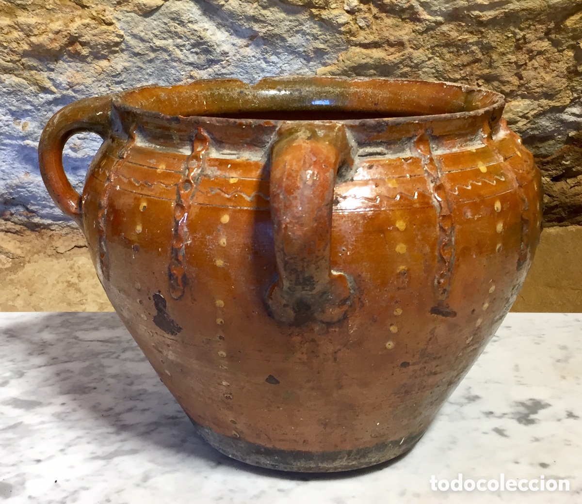 Antig&uuml;edades: Olla vidriada aragonesa. - Foto 2