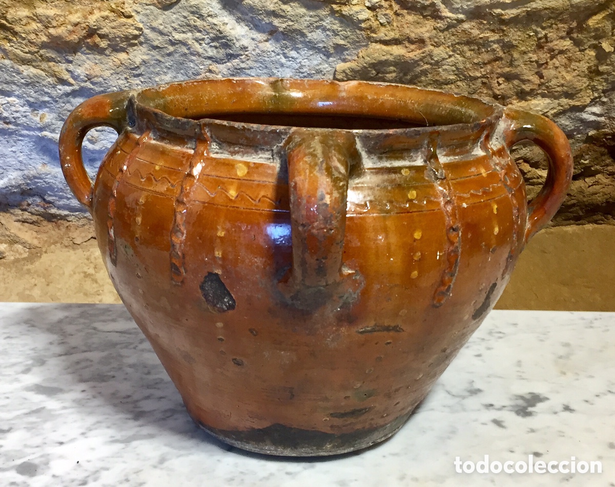 Antig&uuml;edades: Olla vidriada aragonesa. - Foto 3