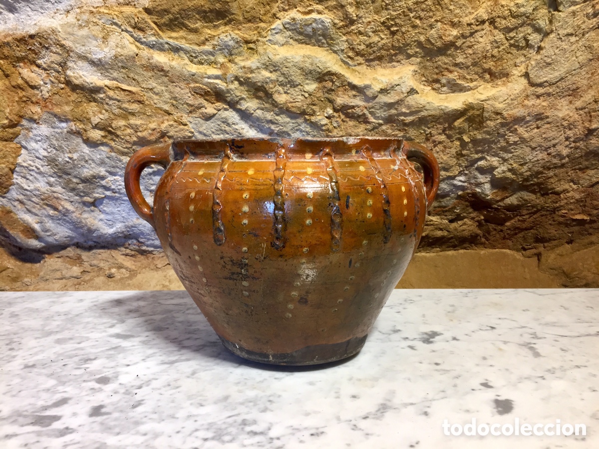 Antig&uuml;edades: Olla vidriada aragonesa. - Foto 1
