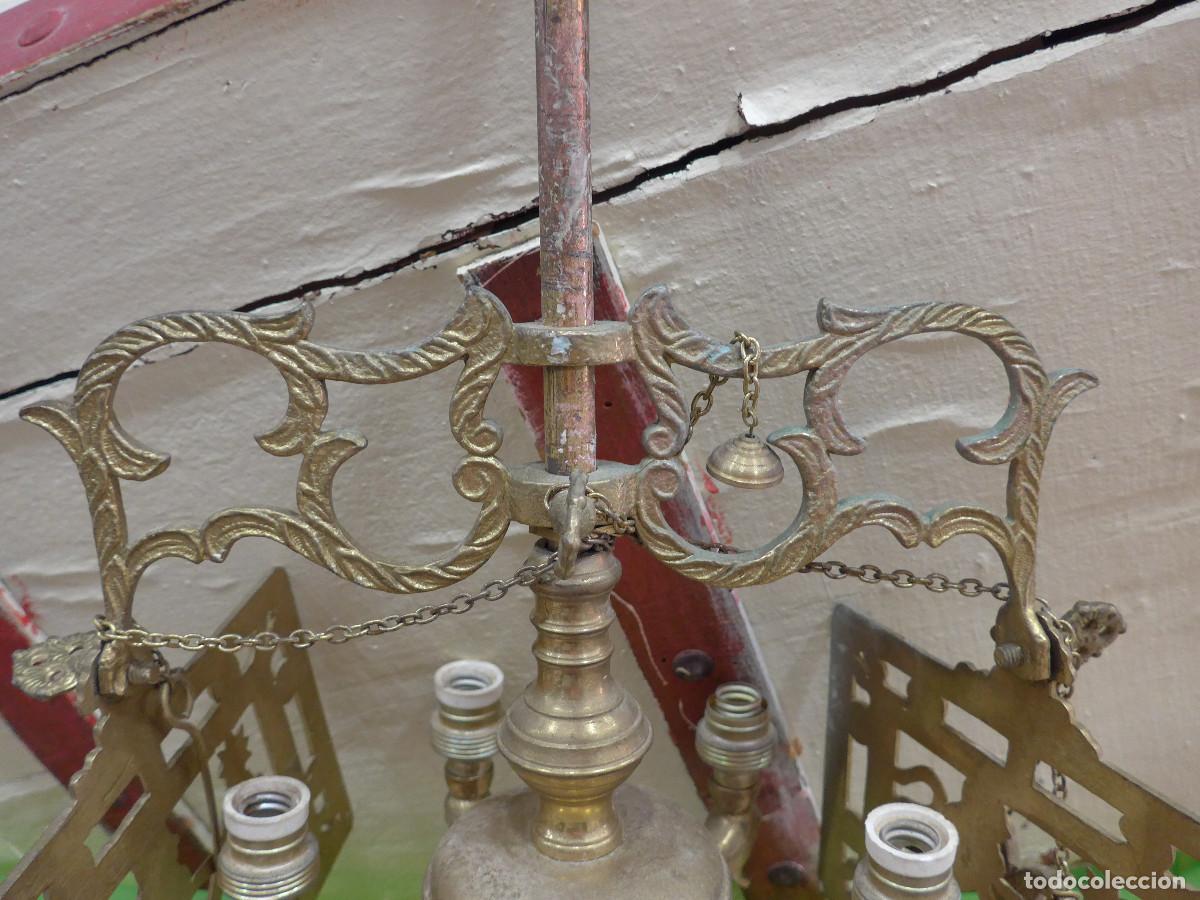 Antig&uuml;edades: LAMPARA DE ACEITE POSIBLEMENTE DE BRONCE - Foto 4