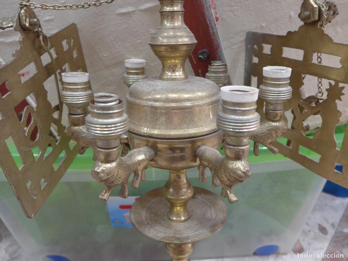 Antig&uuml;edades: LAMPARA DE ACEITE POSIBLEMENTE DE BRONCE - Foto 5