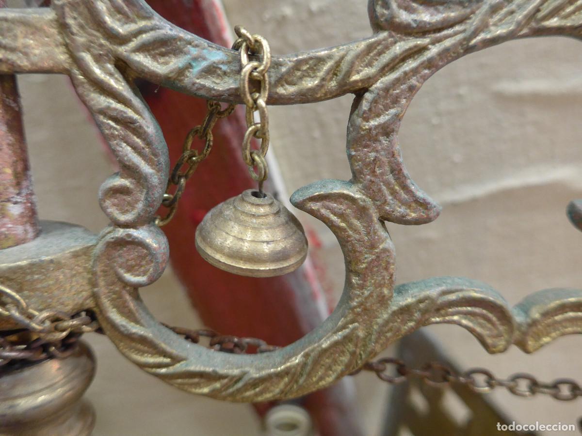 Antig&uuml;edades: LAMPARA DE ACEITE POSIBLEMENTE DE BRONCE - Foto 6