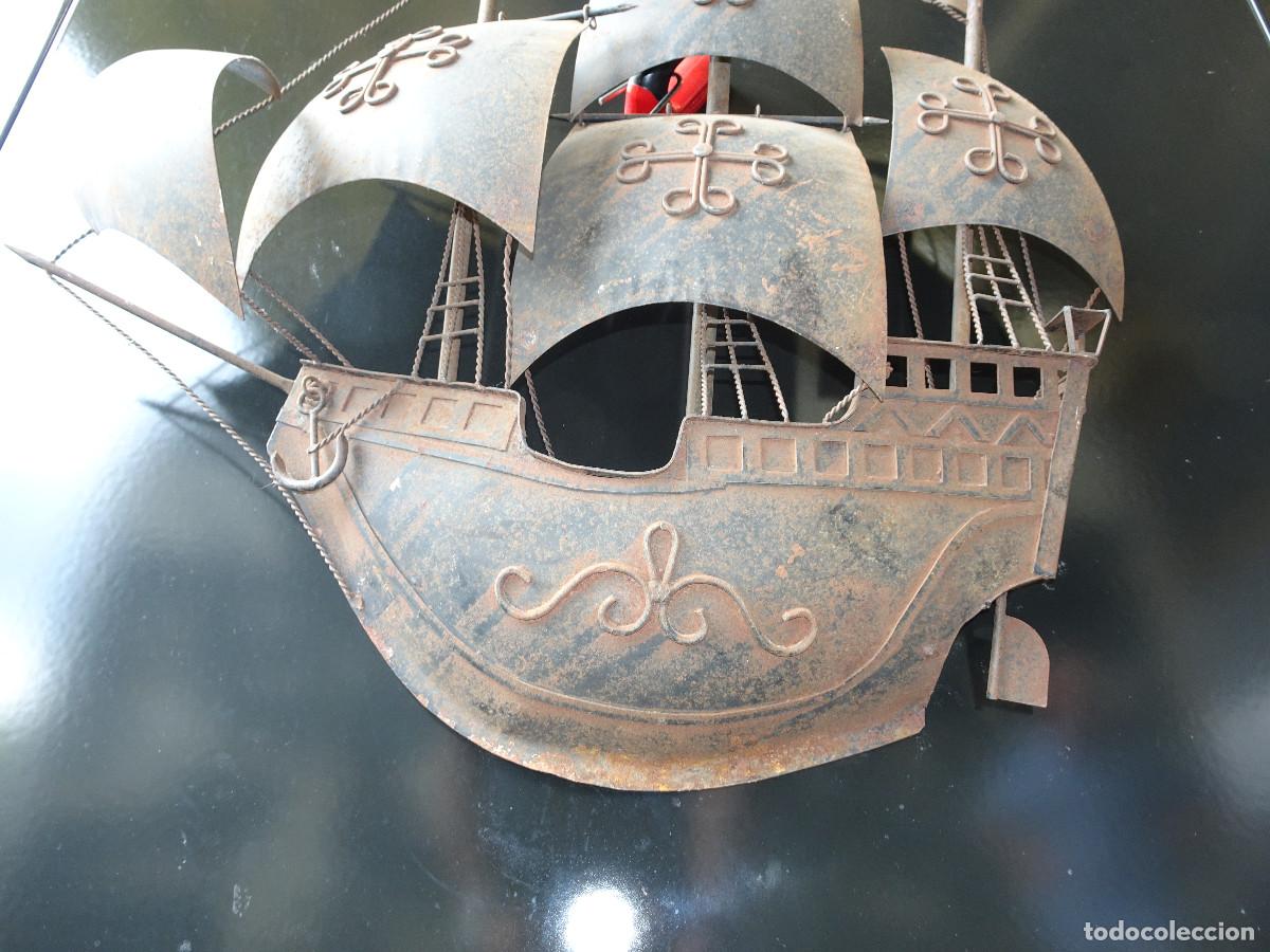 Antig&uuml;edades: Barco de hierro forjado,pared. - Foto 2