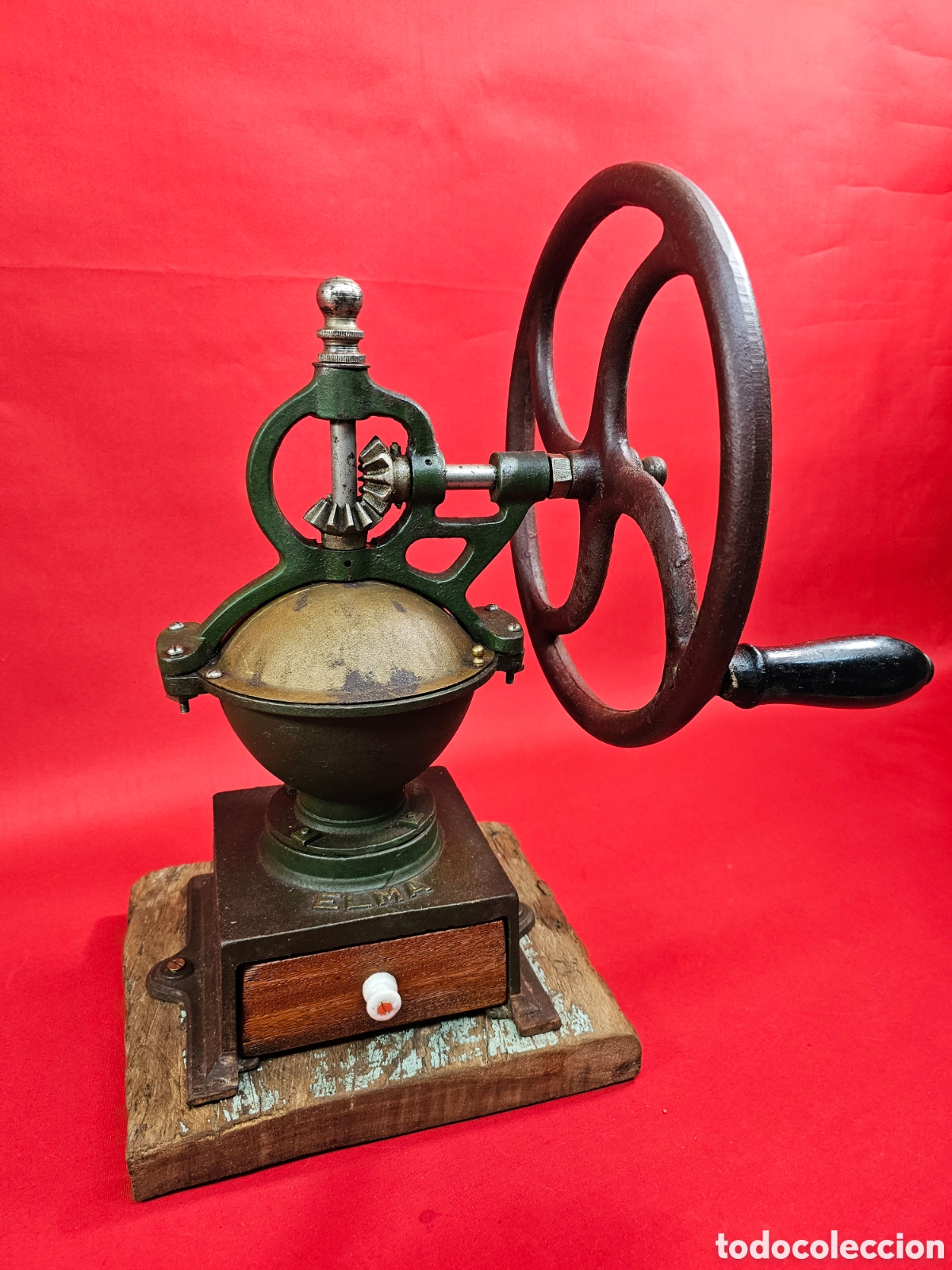 Oggetti Antichi: Antiguo Molinillo de caf&eacute; de volante Elma N 1&nbsp;A&ntilde;o 1930