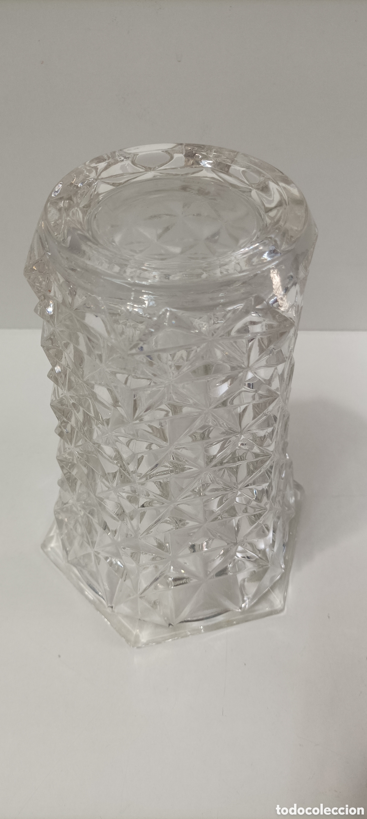 Antig&uuml;edades: FLORERO DE CRISTAL FRANC&Eacute;S - Foto 4