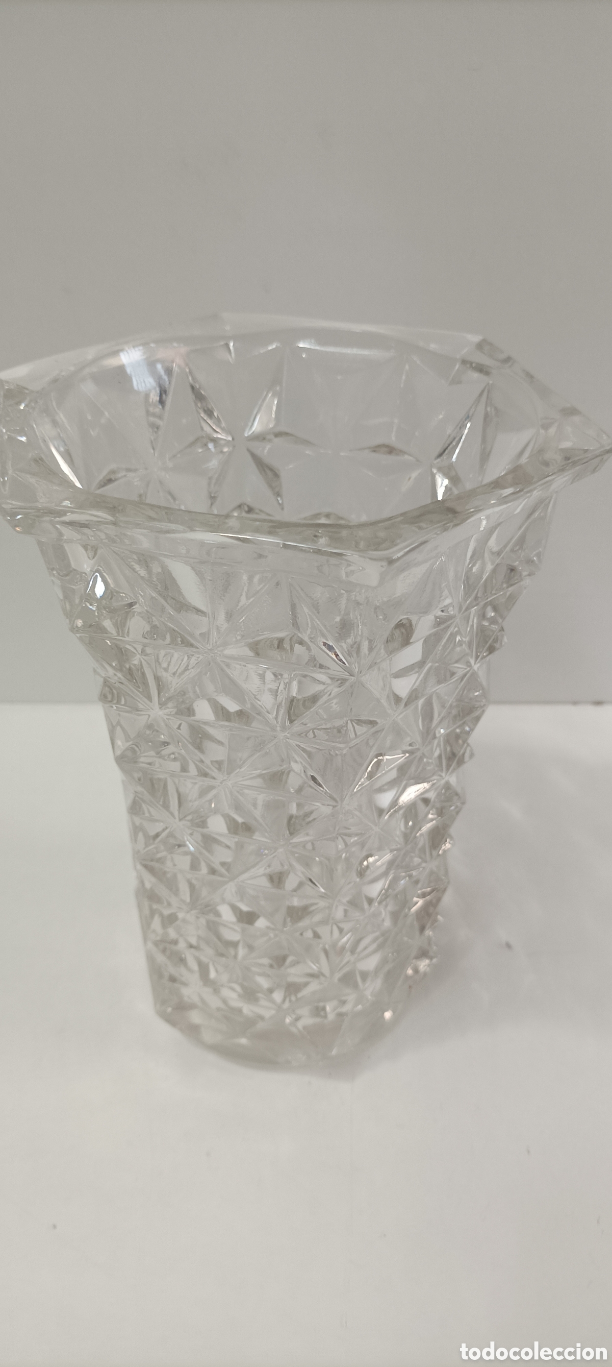 Antig&uuml;edades: FLORERO DE CRISTAL FRANC&Eacute;S - Foto 5