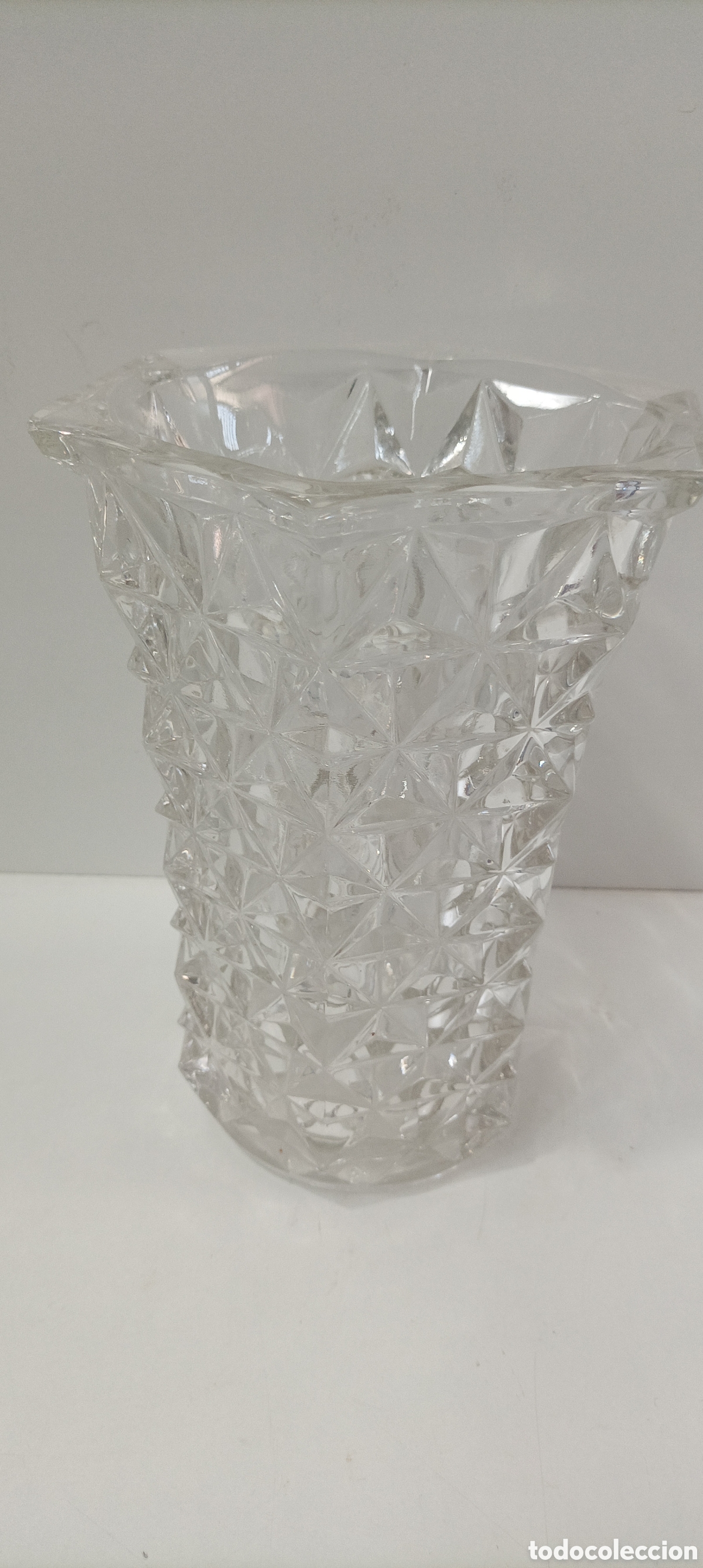 Antig&uuml;edades: FLORERO DE CRISTAL FRANC&Eacute;S - Foto 1