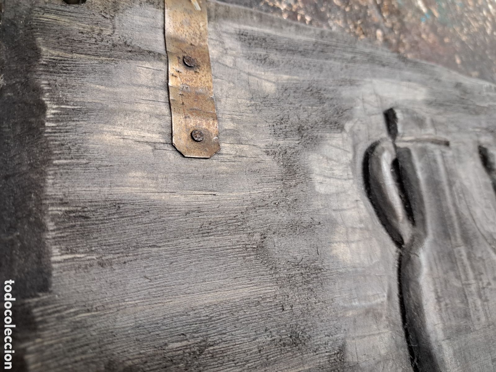 Antig&uuml;edades: Bodegon r&uacute;stico tallado en madera - Foto 4