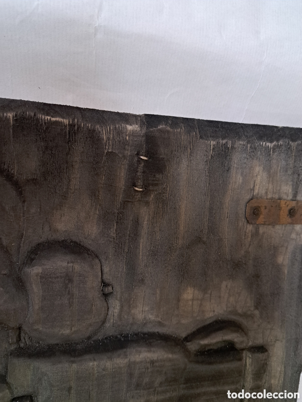 Antig&uuml;edades: Bodegon r&uacute;stico tallado en madera - Foto 5