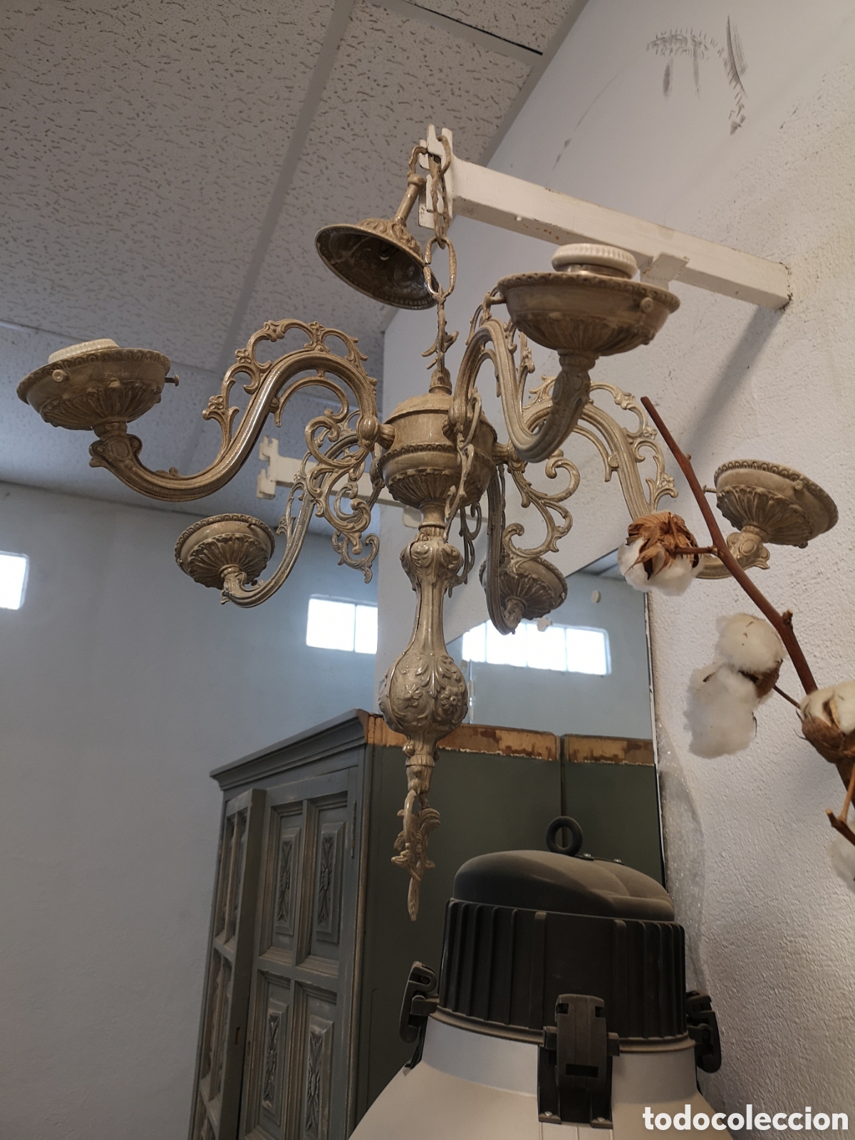 Antig&uuml;edades: L&aacute;mpara de ara&ntilde;a - Foto 2