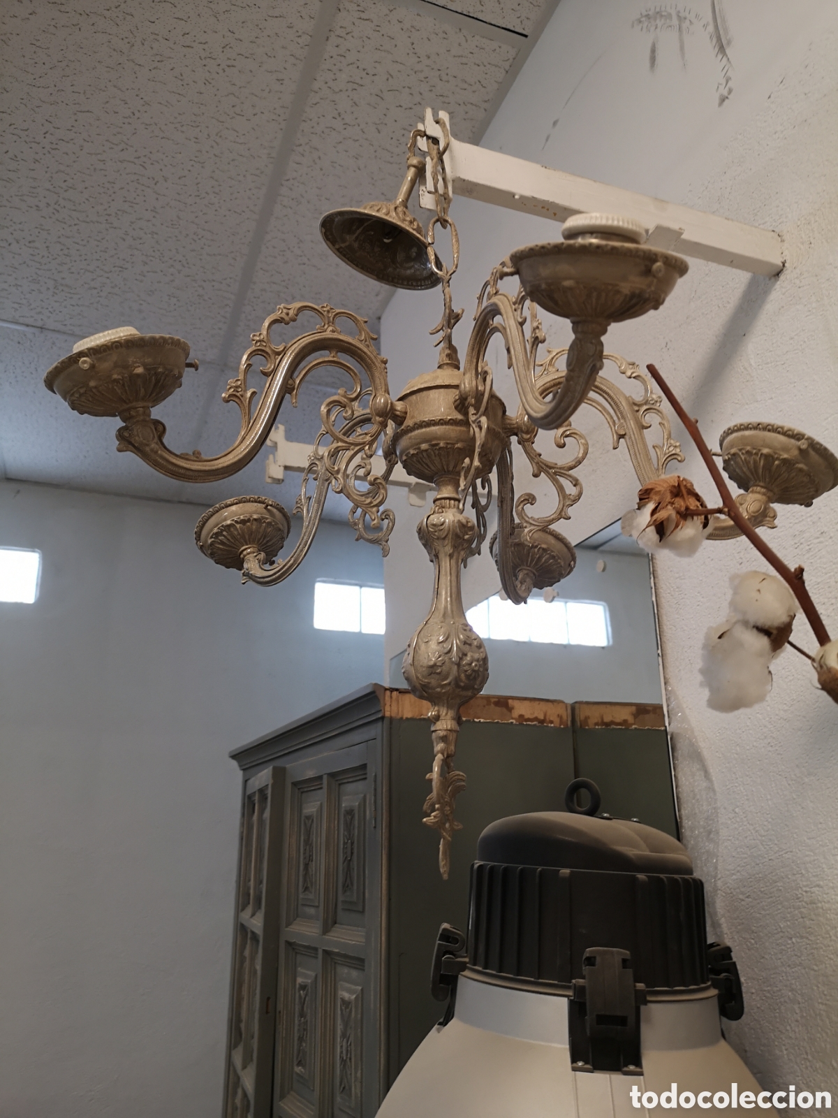Antig&uuml;edades: L&aacute;mpara de ara&ntilde;a - Foto 1