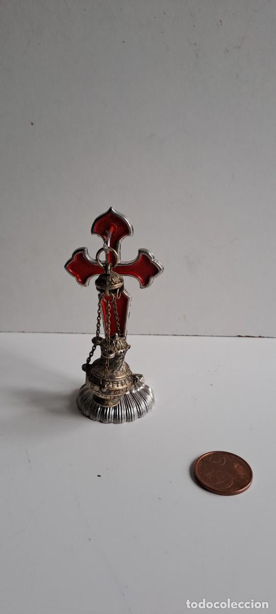 Antig&uuml;edades: Cruz de Santiago con botafumeiro y base de concha - Foto 1