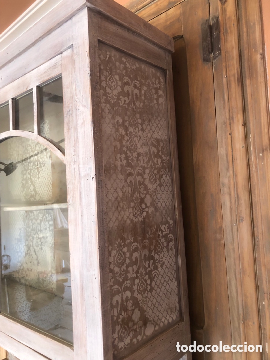 Antig&uuml;edades: ALACENA ANTIGUA RESTAURADA Y DECORADA A MANO. - Foto 7