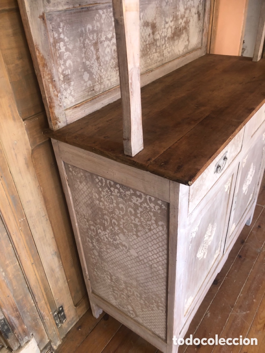Antig&uuml;edades: ALACENA ANTIGUA RESTAURADA Y DECORADA A MANO. - Foto 11