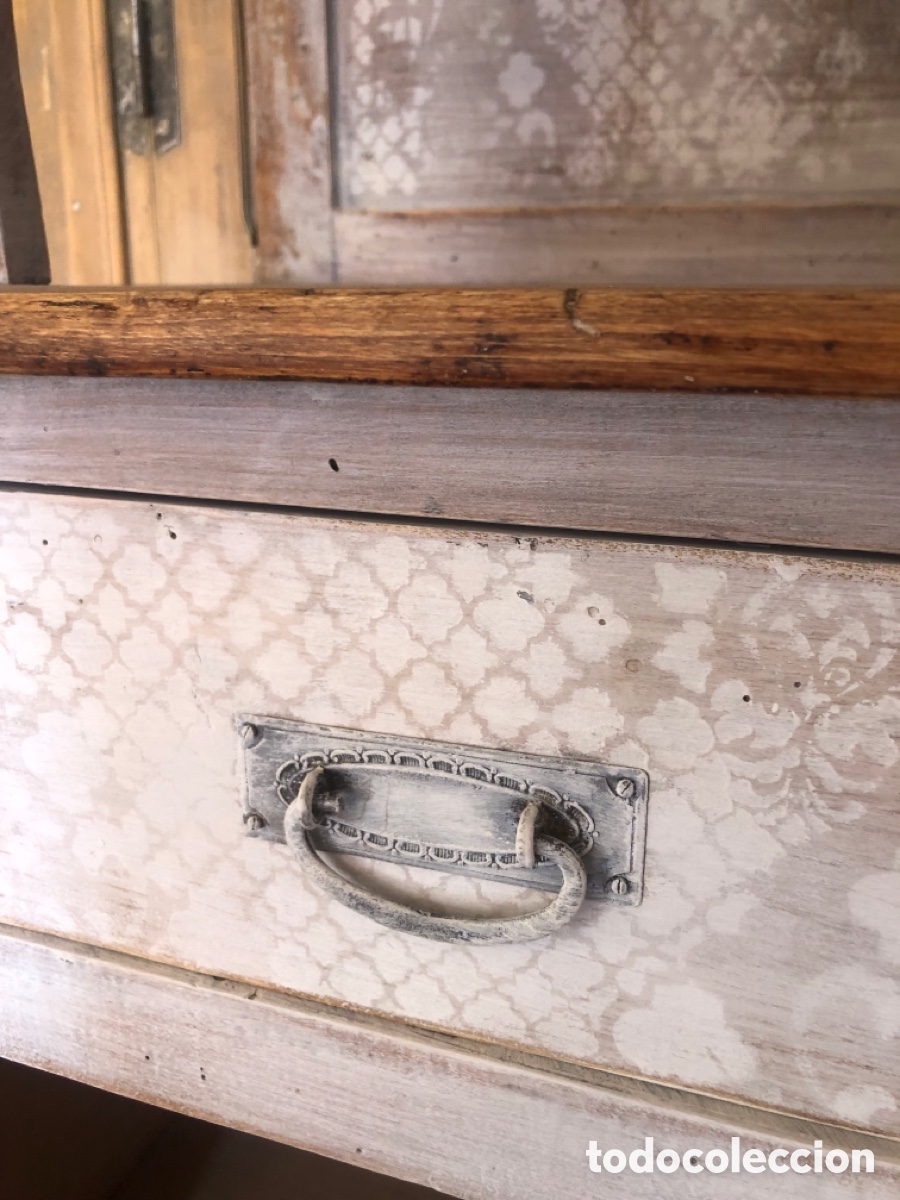 Antig&uuml;edades: ALACENA ANTIGUA RESTAURADA Y DECORADA A MANO. - Foto 17