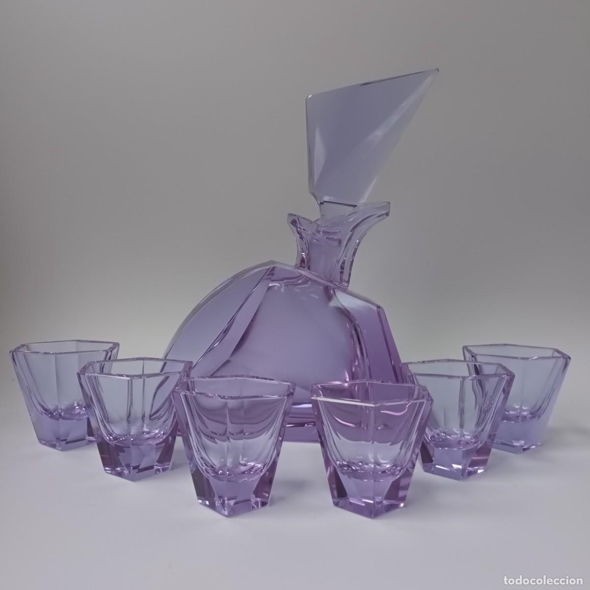 Antig&uuml;edades: LICORERA Y VASOS CRISTAL DE MURANO - Foto 1