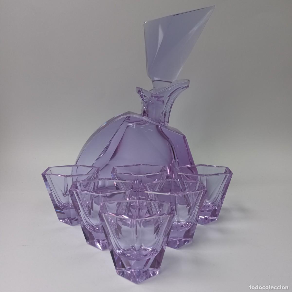 Antig&uuml;edades: LICORERA Y VASOS CRISTAL DE MURANO - Foto 5