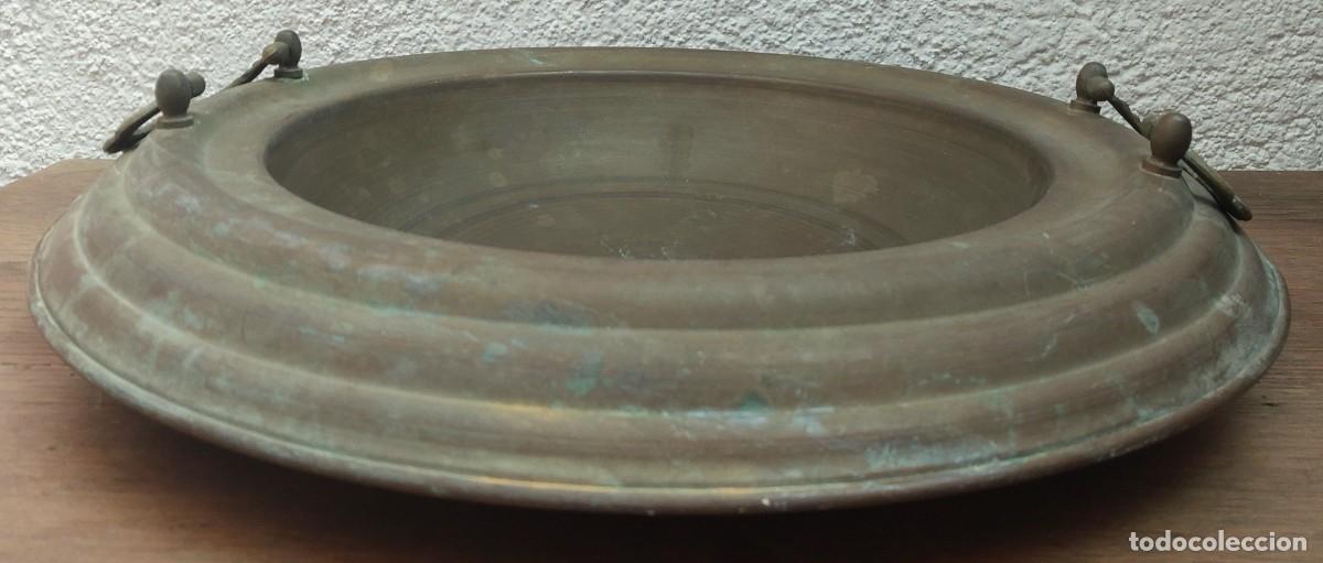 Antig&uuml;edades: BRASERO DE LAT&Oacute;N - Foto 2