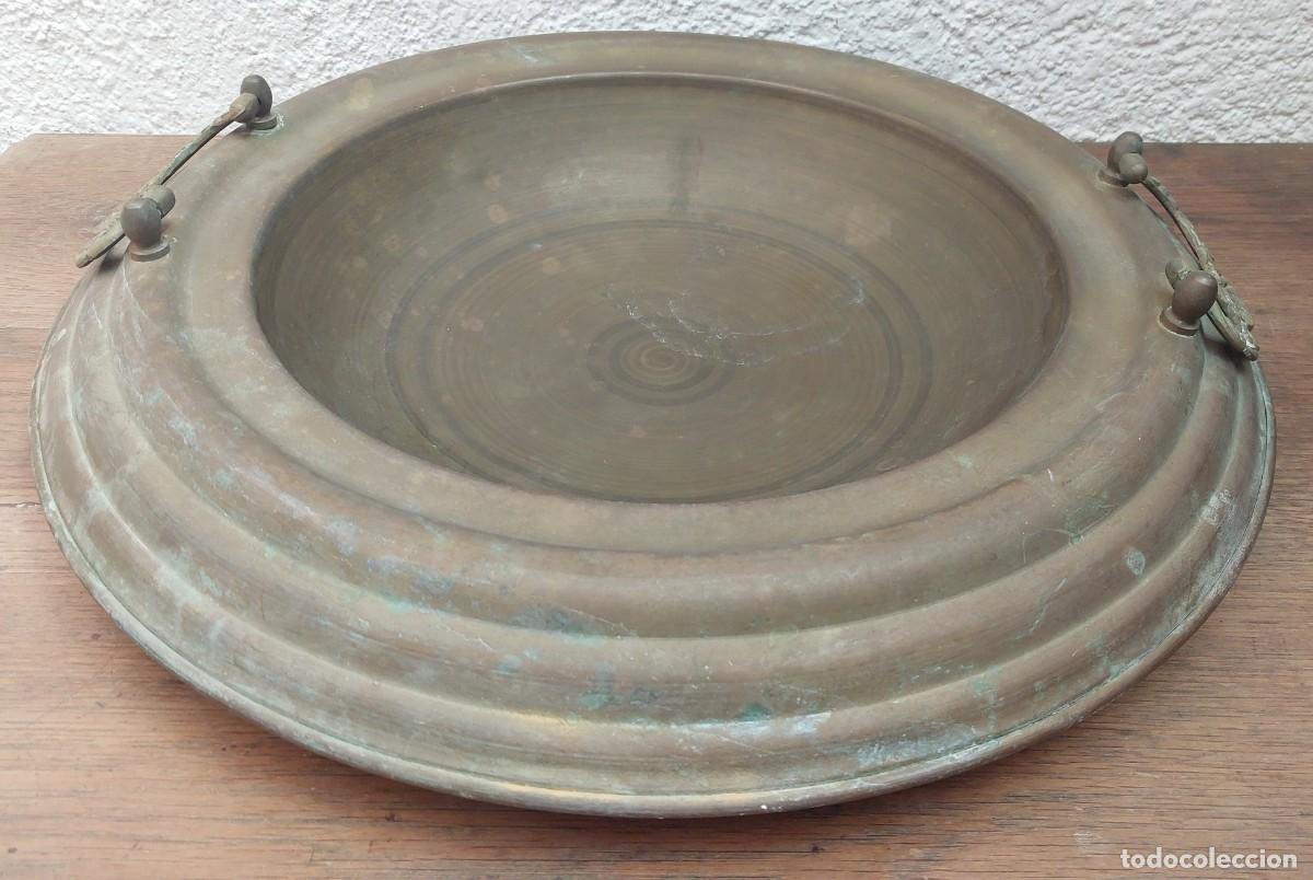 Antig&uuml;edades: BRASERO DE LAT&Oacute;N - Foto 3
