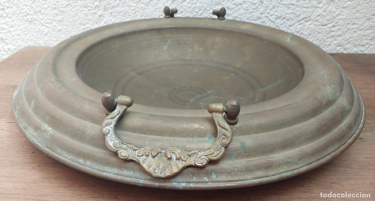 Antig&uuml;edades: BRASERO DE LAT&Oacute;N - Foto 5
