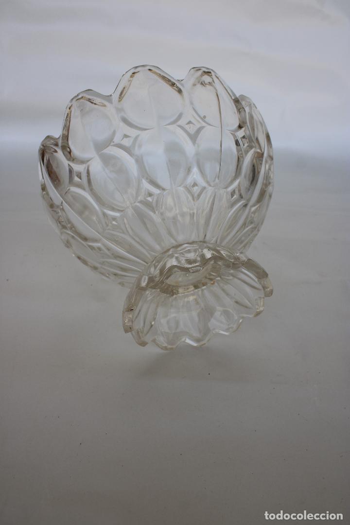 Antig&uuml;edades: centro frutero de cristal - Foto 2