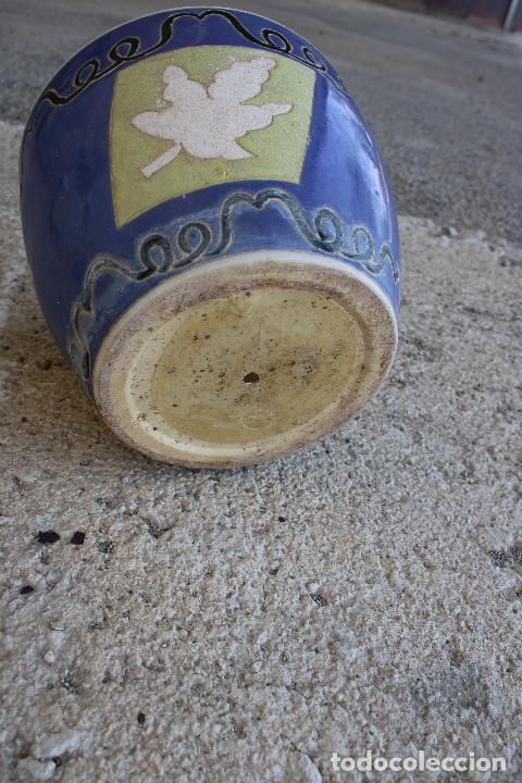 Antig&uuml;edades: macetero azul - Foto 2