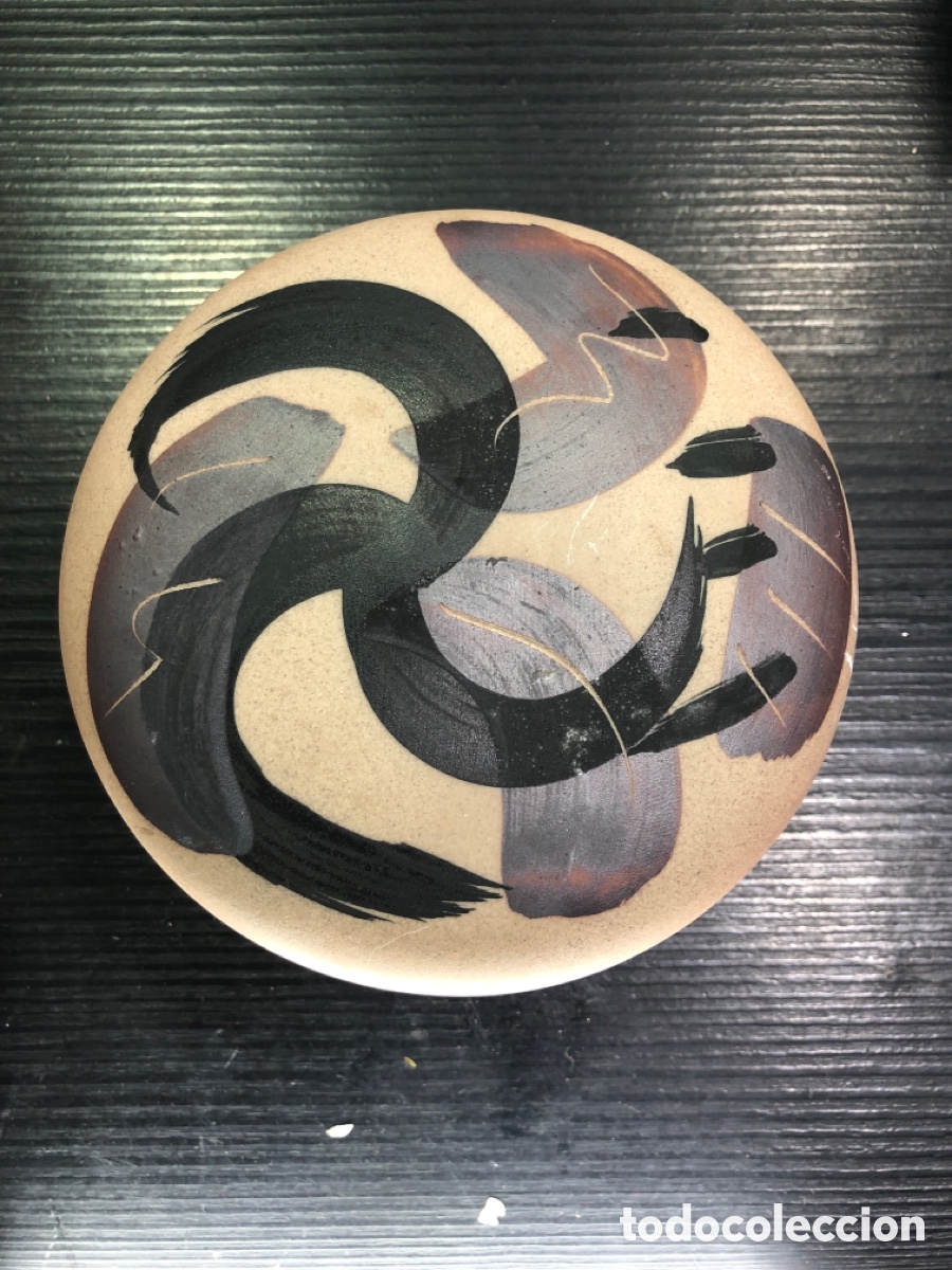 Antig&uuml;edades: Caja joyero en ceramica gres (L50) - Foto 1