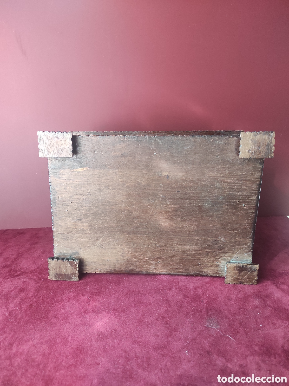 Antig&uuml;edades: Caja tallada madera antigua - Foto 6