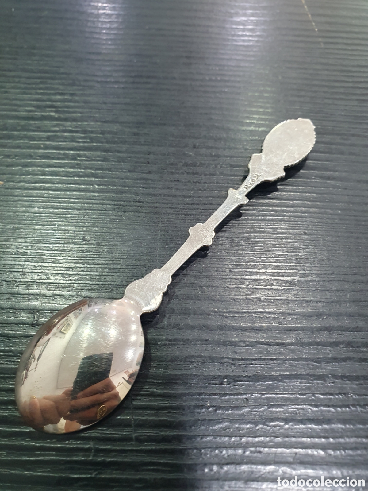 Antig&uuml;edades: Cucharita con esmalte. Holanda. (L85) - Foto 3