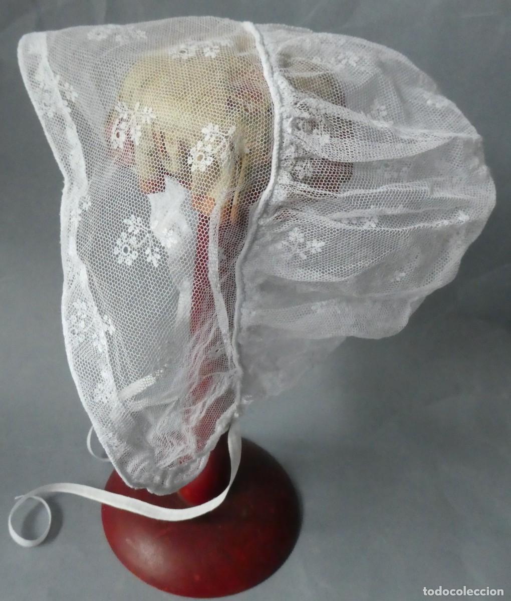 Antig&uuml;edades: ANTIGUO GORRO DE ENCAJE PARA MU&Ntilde;ECA S.XIX - Foto 1