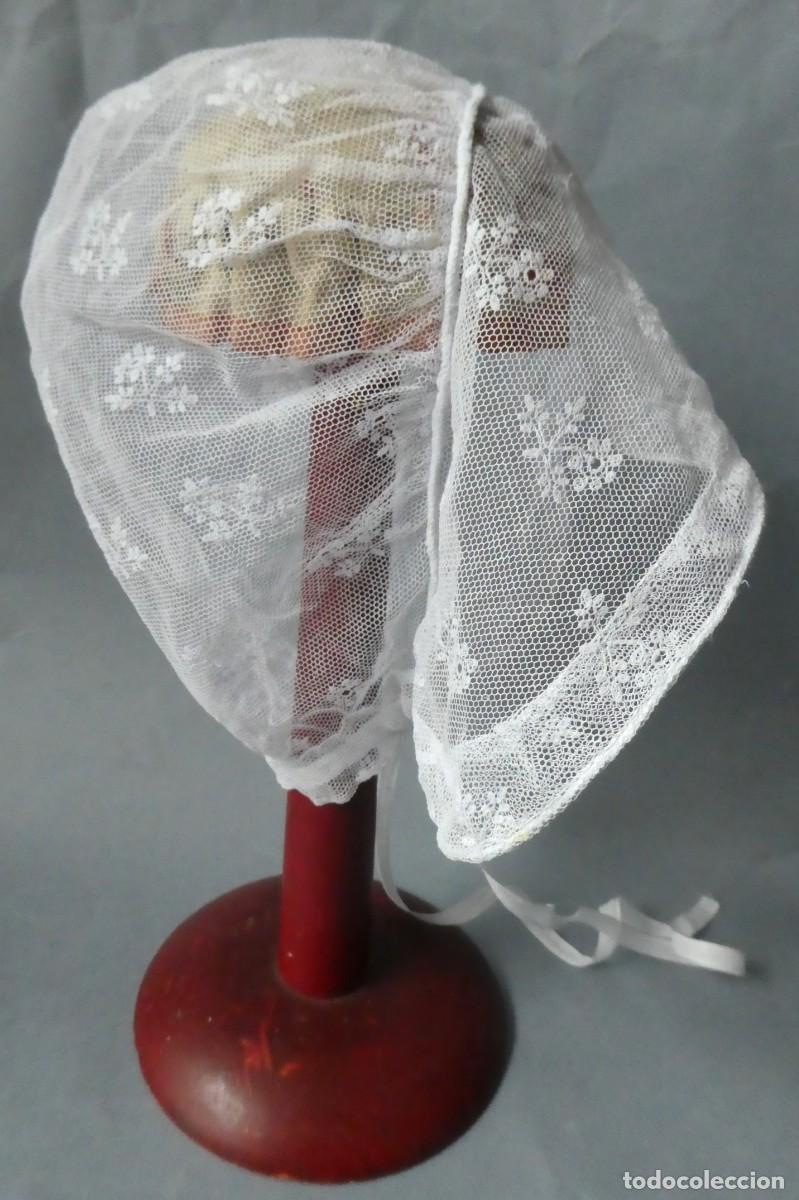 Antig&uuml;edades: ANTIGUO GORRO DE ENCAJE PARA MU&Ntilde;ECA S.XIX - Foto 2