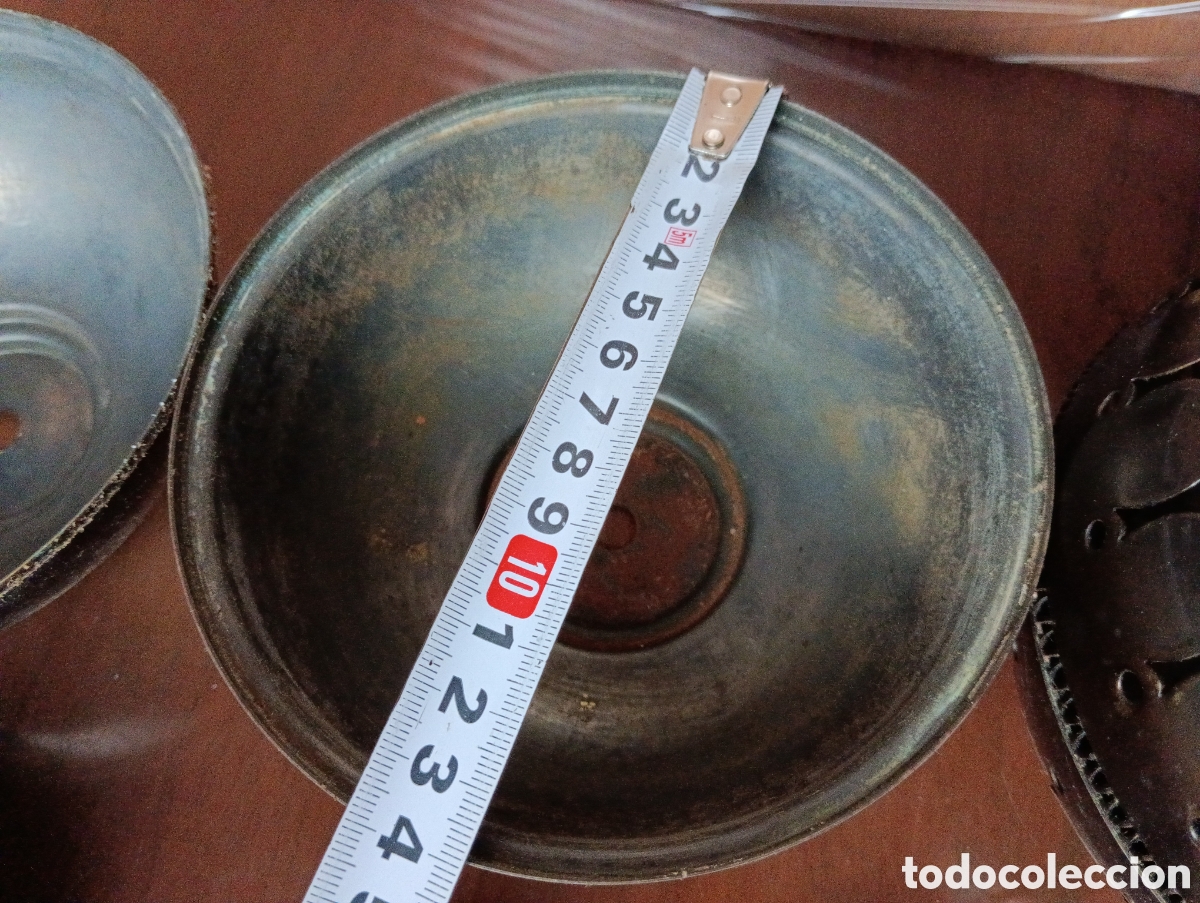 Antig&uuml;edades: PIEZAS LATON REPARAR LAMPARA - Foto 8